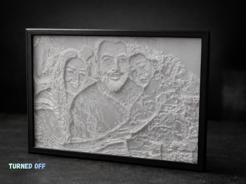 Custom 3D Printed Lithophane Picture