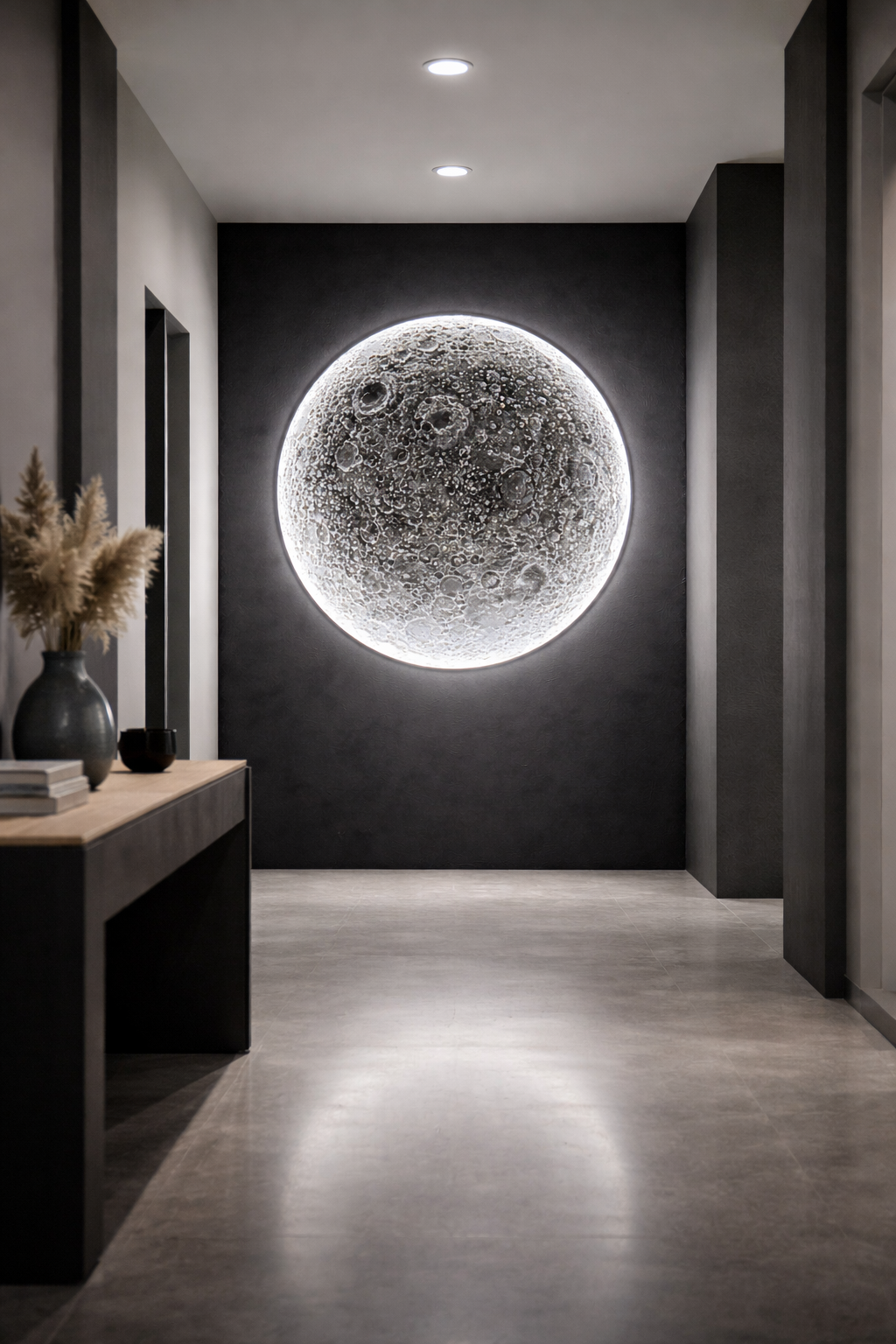 Giant LED Moon Wall Lamp